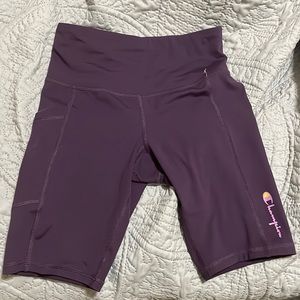 Purple biker shorts